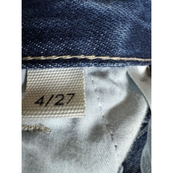 Habitual Wide Leg Jeans Size 4/27 High Rise Cuffed Hem Inseam 29 - Picture 5 of 6